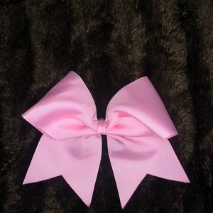 baby pink cheerleading/dance bow